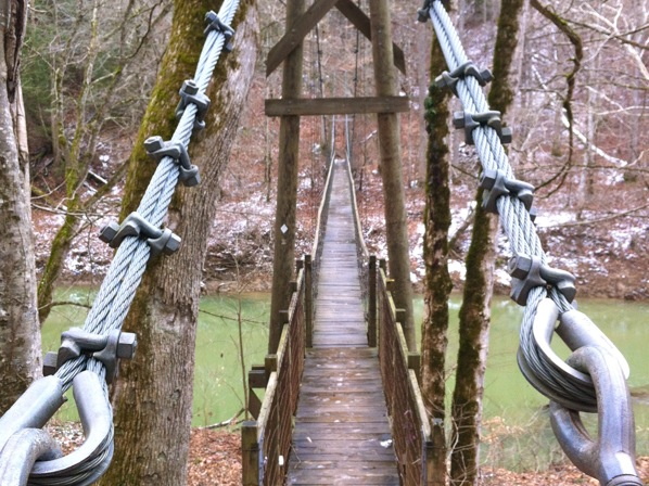 Red River Suspension Bridge - 1